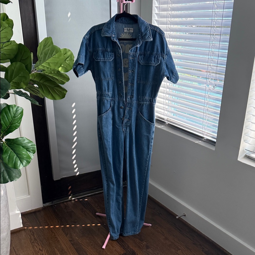 We The Free Indigo Denim Jumpsuit